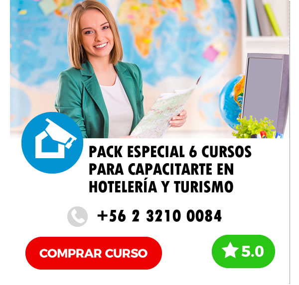 Curso Pack Especial 6 Cursos Online para Capacitarte en Hotelería y Turismo
